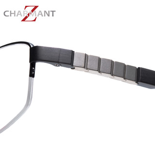 CHARMANT 夏蒙 ZT19827 眼镜框半框男士 眼镜架 (140mm、16mm、男性、 55mm、33mm)