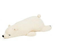PLUS会员：LIV HEART 北极熊毛绒抱枕 常规款 象牙白 单只XL号（长110x宽40x高30cm）