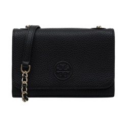 TORY BURCH 汤丽柏琦 50653 女士荔枝纹皮革翻盖单肩斜挎包