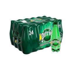 perrier 巴黎水 天然气泡矿泉水（原味） 500ml*24瓶