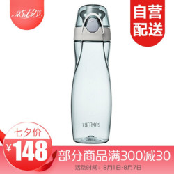 膳魔师 水杯便携式tritan塑料运动户外水壶杯子太空杯TCSA-500 浅海蓝-500ml