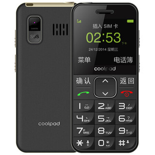 酷派S618 儒雅黑 电信2G 老人手机 老年功能手机