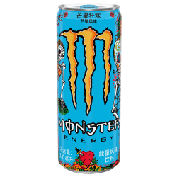 Monster 魔爪芒果狂欢 芒果风味 能量风味饮料 维生素功能饮料 330ml*24罐 整箱装 可口可乐公司出品 *3件