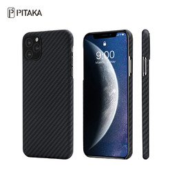 PITAKA苹果iPhone11 Pro Max凯夫拉防摔手机壳碳纤维轻薄保护壳