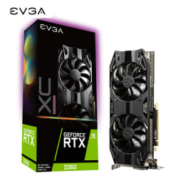 EVGA GeForce RTX 2060 XC Ultra GAMING 6G显存1830MHz 14000MHz高频率游戏显卡