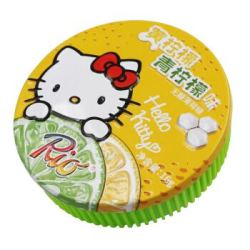 Rio 瑞欧无糖薄荷糖圆盒 HelloKitty联名款16g(双柠檬味)口香糖 新品 *21件