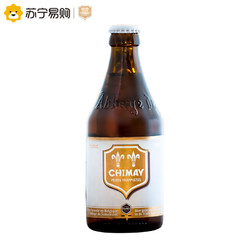 智美白帽啤酒330mL*6瓶整箱装 比利时进口精酿 苏宁自营