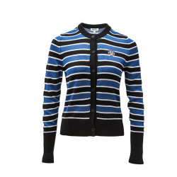 KENZO 高田贤三 Stripe Tiger女士蓝黑条纹开衫 *2件