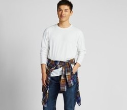 UNIQLO 优衣库 SUPIMA COTTON 420272 男士长袖圆领T恤