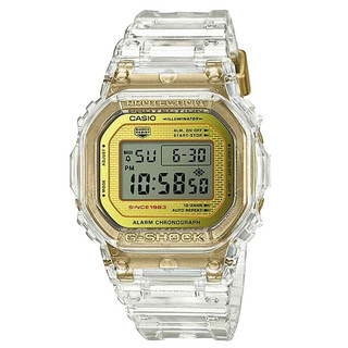 CASIO 卡西欧35周年限量冰川金G-SHOCK透明运动男表DW-5035E-7A