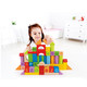 Hape60块益智积木字母几何玩具1-6岁宝宝儿童拼装益智玩具木头制男孩女孩玩具