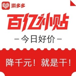 拼多多 百亿品牌补贴 多品类