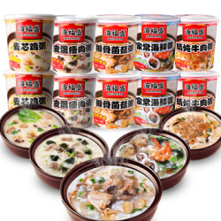 海福盛 FD冻干粥 5口味 10杯+海福盛 香辣牛肉面 桶装 107g
