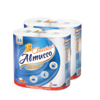 需用券：安木舒（Almusso）欧洲进口厨房吸油纸吸水纸50节 两提四卷装