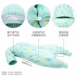 米乐鱼 宝宝睡袋 春季分腿纱布防踢被婴儿睡袋新品 舒适透气 