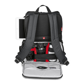 Manfrotto 曼富图 MB NX-BP-GY 随行者索尼微单无反相机摄影包双肩背包 (黑色)