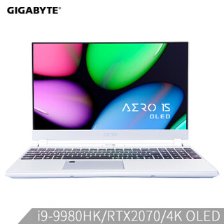 GIGABYTE 技嘉 RP75NewAERO15S-XA 15.6英寸游戏本（i9-9980HK、32GB、512GB、RTX2070MaxQ、4K OLED）