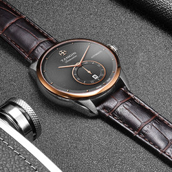 瑞士正品tangin天珺名牌男士牌子皮带机械表名表品牌男款机器手表