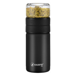 卡西菲(kaxifei)茶水分离杯保温水杯男女士商务办公多功能便携分离式泡茶杯304不锈钢大容量杯子