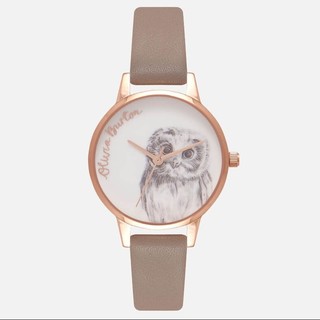 历史低价、银联专享：OLIVIA BURTON 绘图动物系列 猫头鹰 女士时装腕表 *2件
