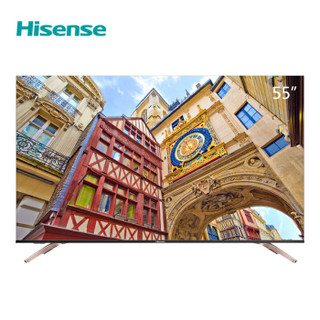 海信（Hisense）HZ55A65E 55英寸 液晶电视AI人工智能4K全面屏语音操控金属香槟金一体化机身