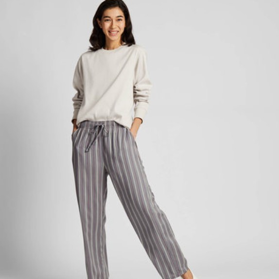 uniqlo 优衣库 420107 女士花式起居直筒裤