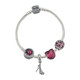 PANDORA 潘多拉 樱桃红缠绕的爱心形串珠时尚手链 DZ1905010-17
