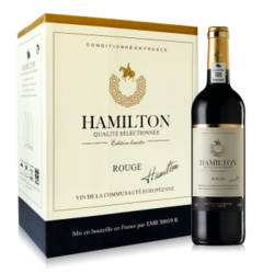 酒庄直通 法国原瓶进口红酒整箱 汉密尔顿 骑士干红葡萄酒整箱特惠 750ml*6瓶