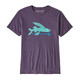 PATAGONIA 巴塔哥尼亚Flying Fish 有机棉男式T恤飞鱼T恤圆领衫吸汗透气39145 PTPL-峻峭紫 M