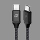 摩米士双头Type-C数据线PD快充线USB-C公对公充电器线转接线适用新ipadpro苹果MacBook华为等1.2米 深空灰