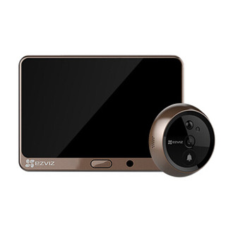EZVIZ 萤石 DP1 智能家用电子猫眼门铃摄像头APP远程可视语音对讲4.3英寸屏 监视器 (智能摄像头、门铃/迎宾器、100万(720P))