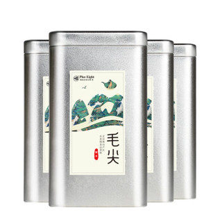 +8 家吧 黄山毛尖一级茶叶贴纸银罐 500g