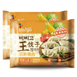 bibigo 必品阁 玉米 猪肉王 饺子 350g*2 袋 *4件