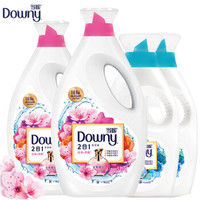限地区：Downy 当妮 2合1柔顺香水洗衣液套装（1.9kg×2+700g×2） *2件
