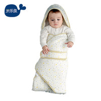米乐鱼婴儿抱被新生儿宝宝包被秋冬夹棉加厚儿童抱毯襁褓包巾咪吖小星