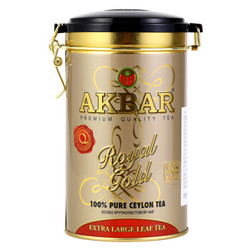 斯里兰卡进口 阿客巴（AKBAR）金罐锡兰红茶(大叶) 150g/罐 斯里兰卡进口 *3件