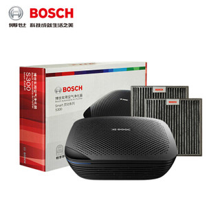 BOSCH 博世 车用车载空气净化器 去除甲醛甲苯新车异味雾霾 灵动S300 高效净化PM2.5 自动循环 2滤网套餐