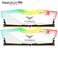 Team 十铨 DELTA系列 DDR4 3200 16GB(8GB×2)套装 台式机内存条