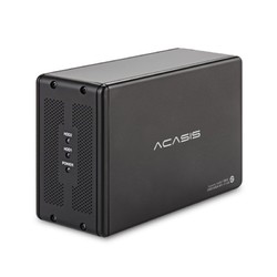 Acasis 磁盘阵列 台式机3.5英寸移动硬盘盒RAID阵列柜箱USB3.0sata接口双盘位外置多存储柜