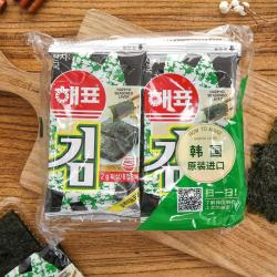 韩国海牌海苔2g*8包(韩国进口 袋)新老包装随机发货