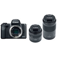 Canon/佳能 EOS M50 双头套机 EF-M 15-45 55-200 黑色
