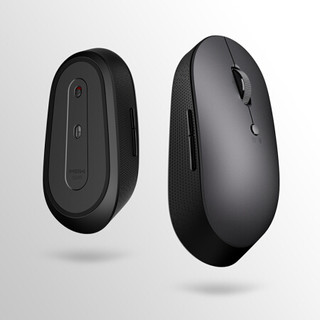 米物 S500 无线双模鼠标 蓝牙5.0 办公 商务 鼠标 对称手感设计 黑色 自营
