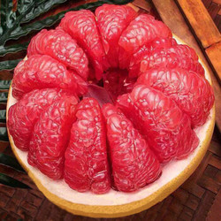 水果蔬菜 福建琯溪蜜柚 红柚3-4个 约9斤
