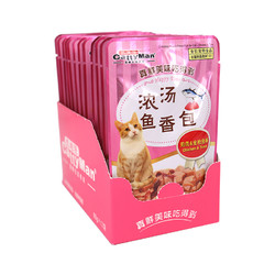 日本多格漫猫罐头猫用浓汤鱼香包60g*12包猫咪零食猫湿粮拌猫粮