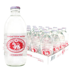 泰国原装进口 SINGHA胜狮苏打水 325ml*24瓶 整箱装 无糖气泡水 *2件+凑单品