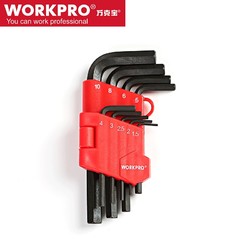 WORKPRO 万克宝 W9366 内六角9件套