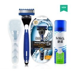 Schick 舒适 水次元5层刀片手动剃须刀(1刀架1刀头+旅行装须刨+刀盒)