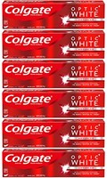 Colgate Optic White *牙膏，闪闪发光薄荷 - 5 盎司（6 只装）