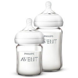 AVENT 新安怡 婴儿玻璃奶瓶 125ml+240ml 送玻璃奶瓶 *2件