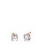  Givenchy 纪梵希 女士经典圆型单钻银色四爪耳钉　